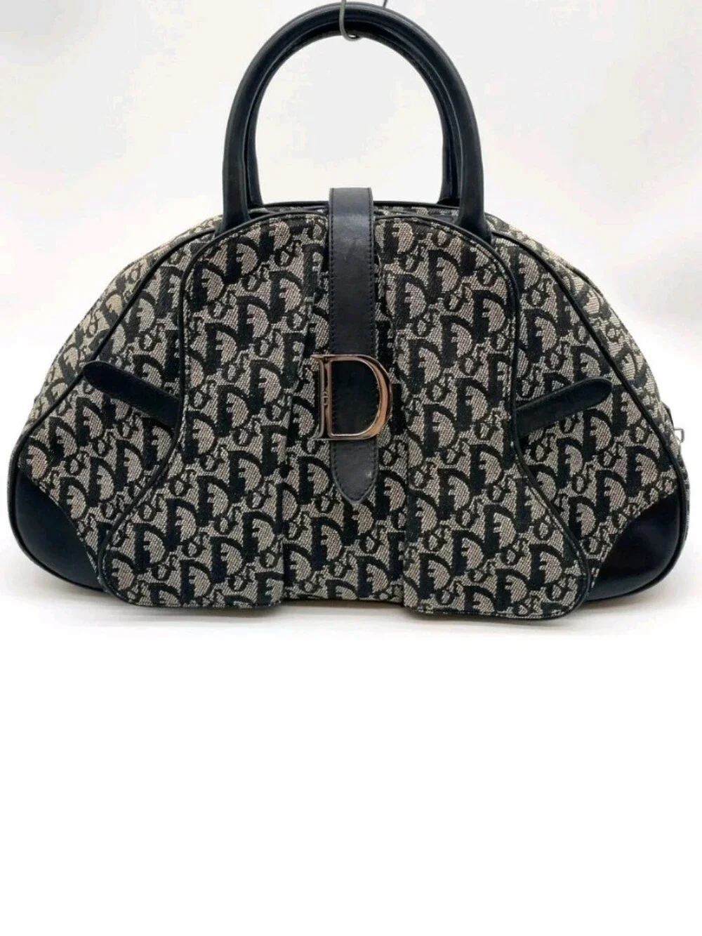 SALE! Christian Dior Trotter Double Saddle Canvas/Leather Discontinued Handbag